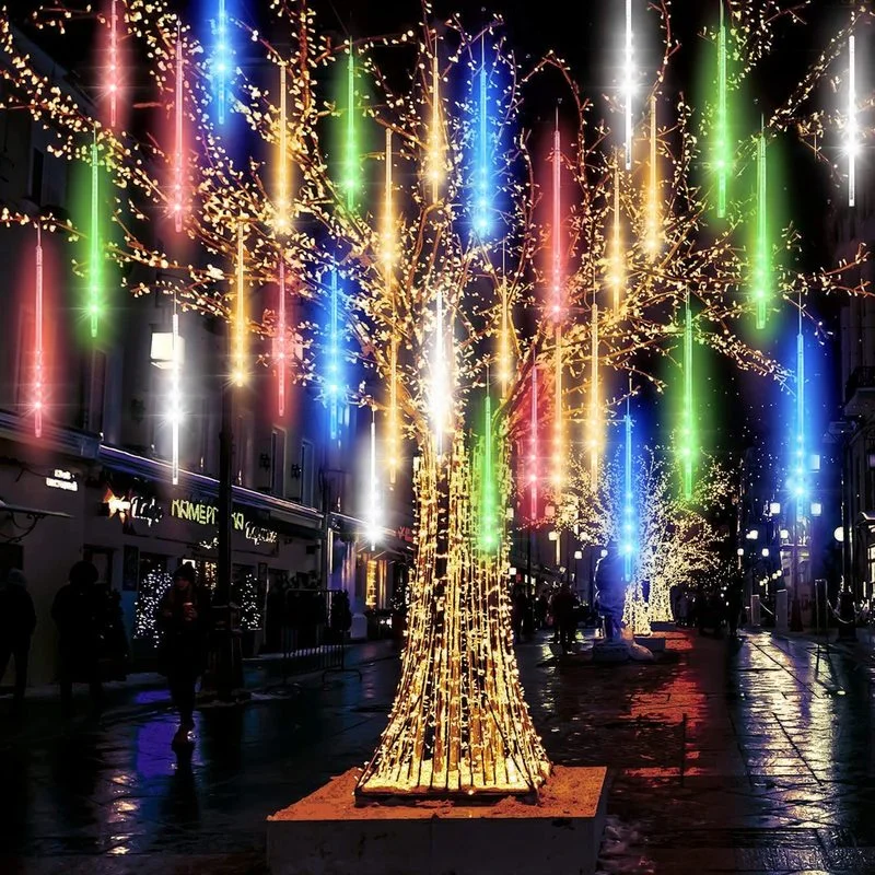 8 Tubes Led String Lights Meteor Shower Rain Street Garlands Christmas Tree Decorations for Outdoor New Year Garden Fairy Lights
8 Tubes Led String Lights Meteor Shower Rain Street Garlands Christmas Tree Decorations for Outdoor New Year Garden Fairy Lights