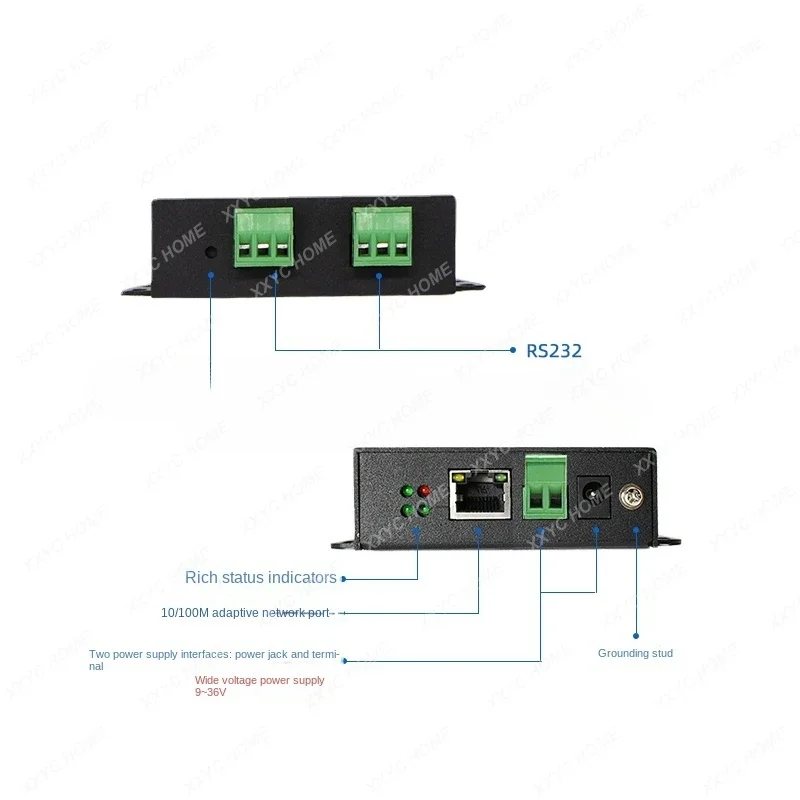 Последовательный сервер 2-сторонний RS232 для Ethernet последовательный порт сетевого