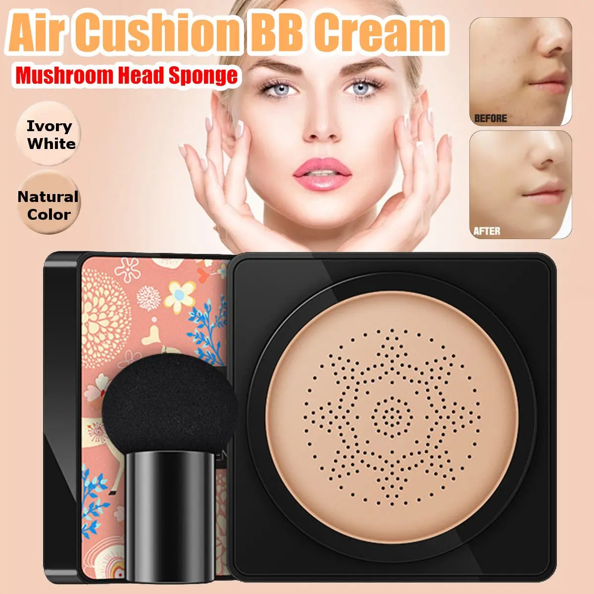 Air Cushion BB Cream Mushroom Head Sponge CC Cream Concealer Moisturizing Makeup Foundation Liquid Long Lasting
Air Cushion BB Cream Mushroom Head Sponge CC Cream Concealer Moisturizing Makeup Foundation Liquid Long Lasting
