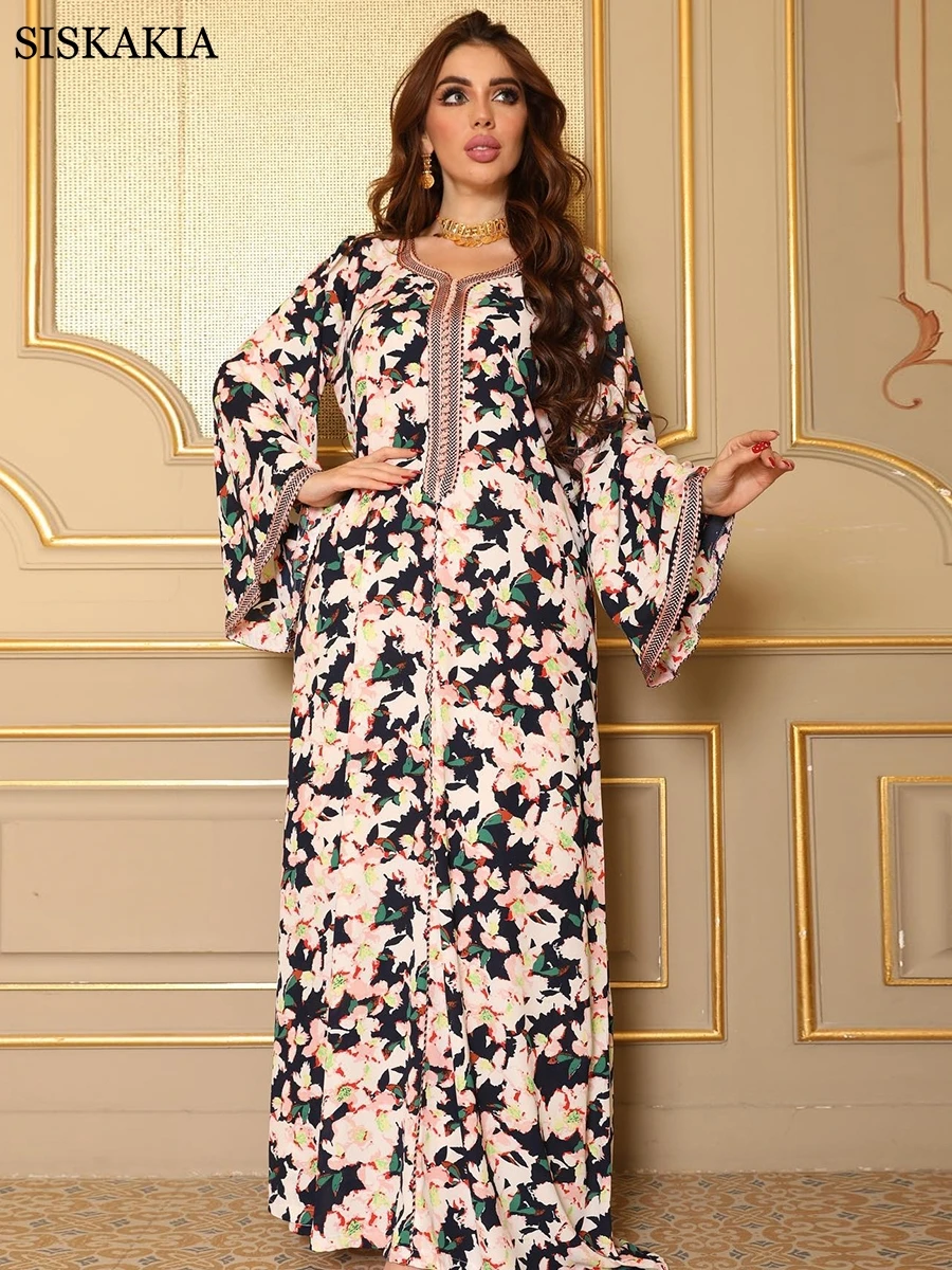 Vintage Print Dress Abayas For Women Dubai 2022 Summer Casual Loose Embroidery Party Kaftan Marocain Dress Femme Robe Vestido
Vintage Print Dress Abayas For Women Dubai 2022 Summer Casual Loose Embroidery Party Kaftan Marocain Dress Femme Robe Vestido