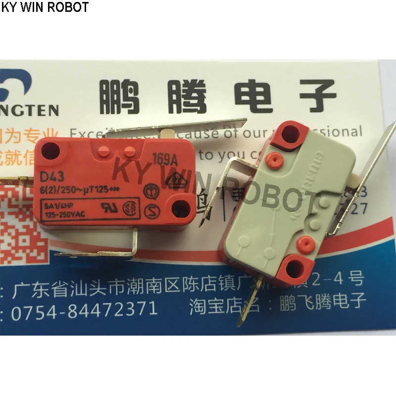 1PCS German D43H D43H-R1LDmicro switch reset limit stroke switch straight handle 2 feet 6A250V
1PCS German D43H D43H-R1LDmicro switch reset limit stroke switch straight handle 2 feet 6A250V