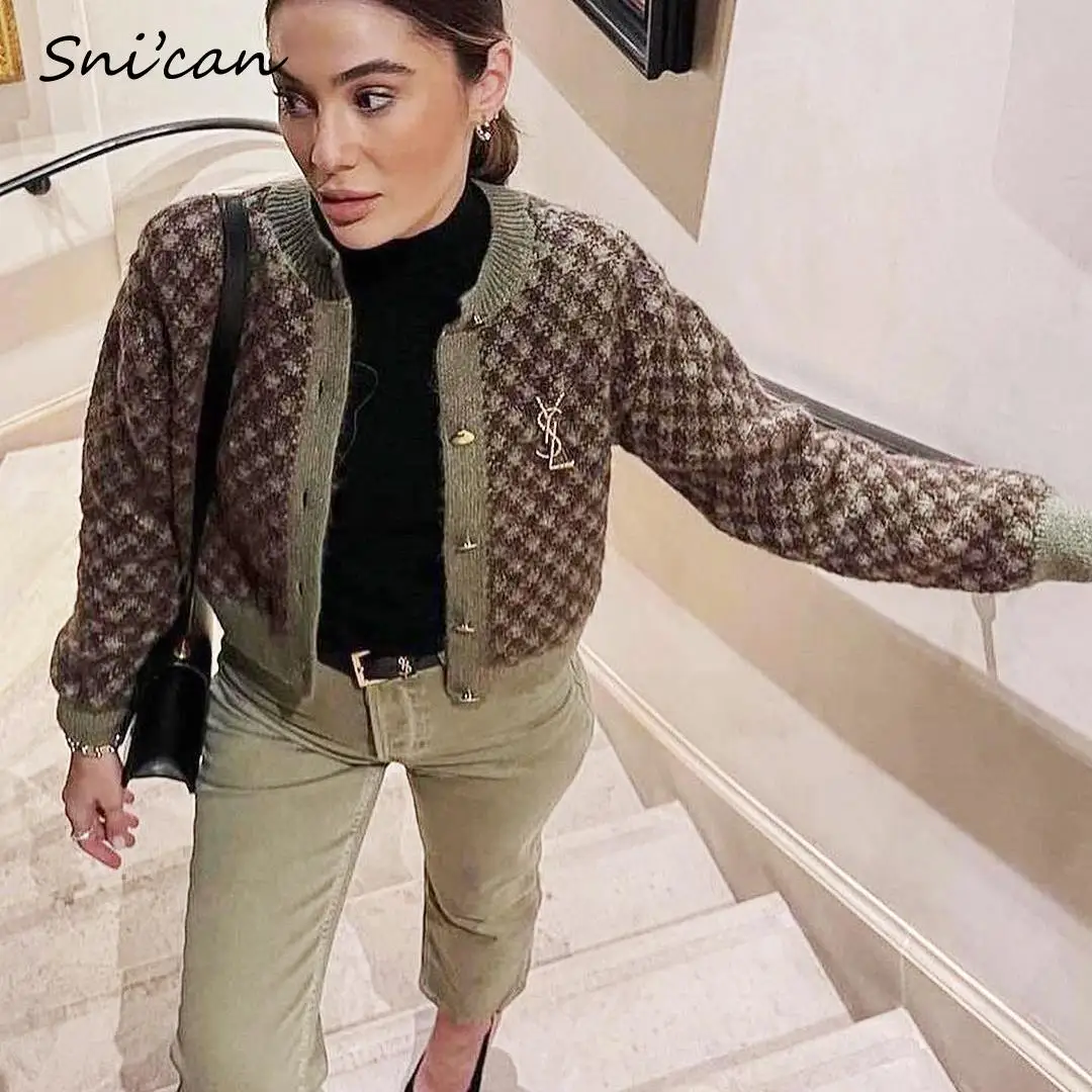 Зеленый Клетчатый свитер в клетку Za 2021, женский модный осенне-весенний кардиган, женский жилет с карманами, Женская Длинная Верхняя одежда
Зеленый Клетчатый свитер в клетку Za 2021, женский модный осенне-весенний кардиган, женский жилет с карманами, Женская Длинная Верхняя одежда