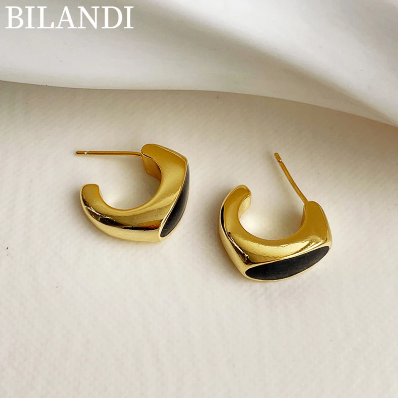 Bilandi S925 needle Trendy Jewelry Geometric Earrings Popular Design Simply Black Drop Earrings For Celebration Gifts
Bilandi S925 needle Trendy Jewelry Geometric Earrings Popular Design Simply Black Drop Earrings For Celebration Gifts