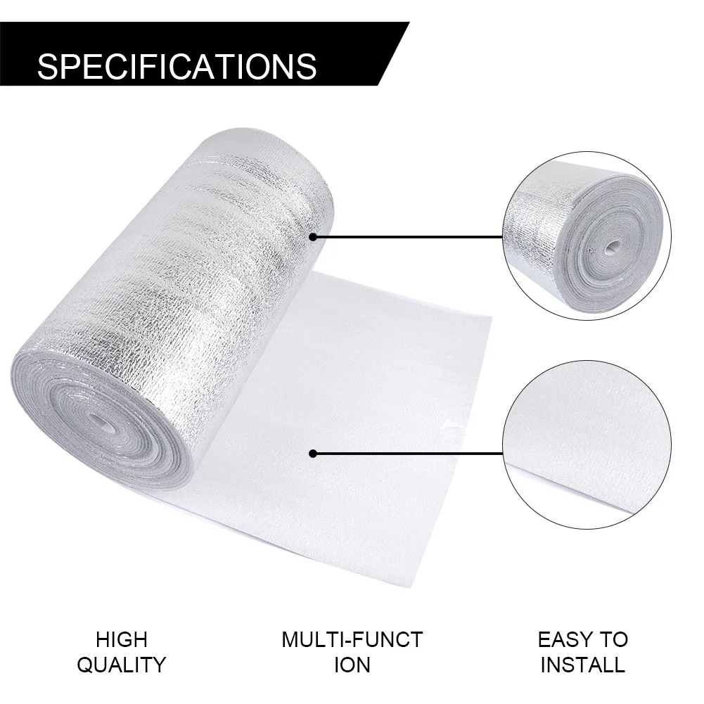 1 Roll Wall Thermal Insulation Reflective Film Aluminum Foil Thermal Insulation Film Increase Efficiency Multi-function
1 Roll Wall Thermal Insulation Reflective Film Aluminum Foil Thermal Insulation Film Increase Efficiency Multi-function