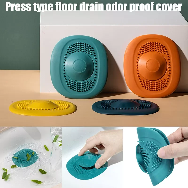 

Bathroom Washbasin Drain Hair Catcher Silicone Sink Drain Strainer Bathtub Floor Filter Water Stopper Bathroom Accessories