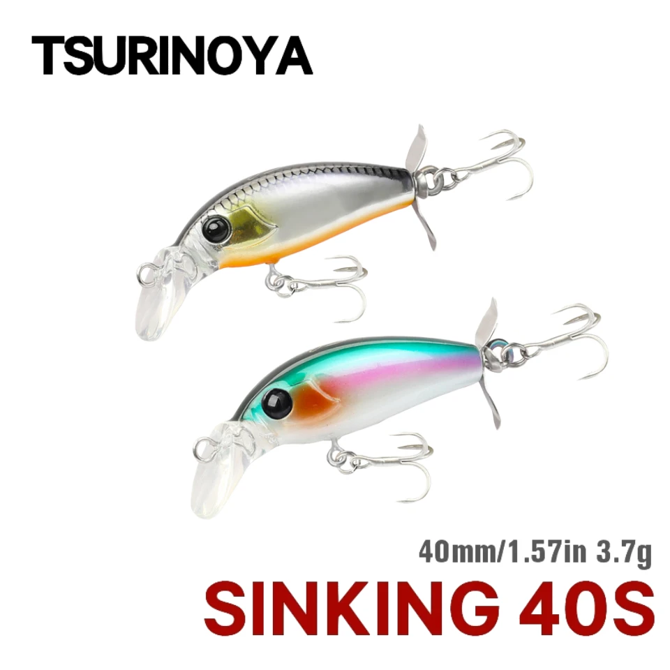 TSURINOYA 40S Sinking Minnow Fishing Lure 40mm 3.7g SENTRY Artificial Hard Bait For Light Game Ajing Rockfish Bass Pike Jerkbait
TSURINOYA 40S Sinking Minnow Fishing Lure 40mm 3.7g SENTRY Artificial Hard Bait For Light Game Ajing Rockfish Bass Pike Jerkbait