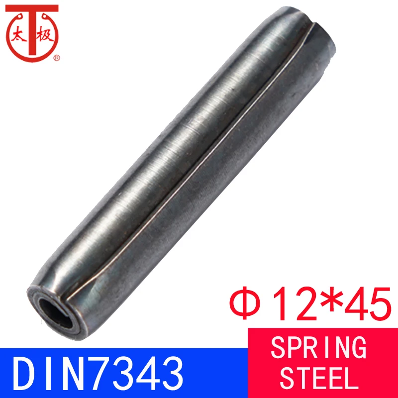 (12*45) DIN7343 / ISO8750 Spiral spring pin ( Coiled pin ) 10 pieces/lot
(12*45) DIN7343 / ISO8750 Spiral spring pin ( Coiled pin ) 10 pieces/lot