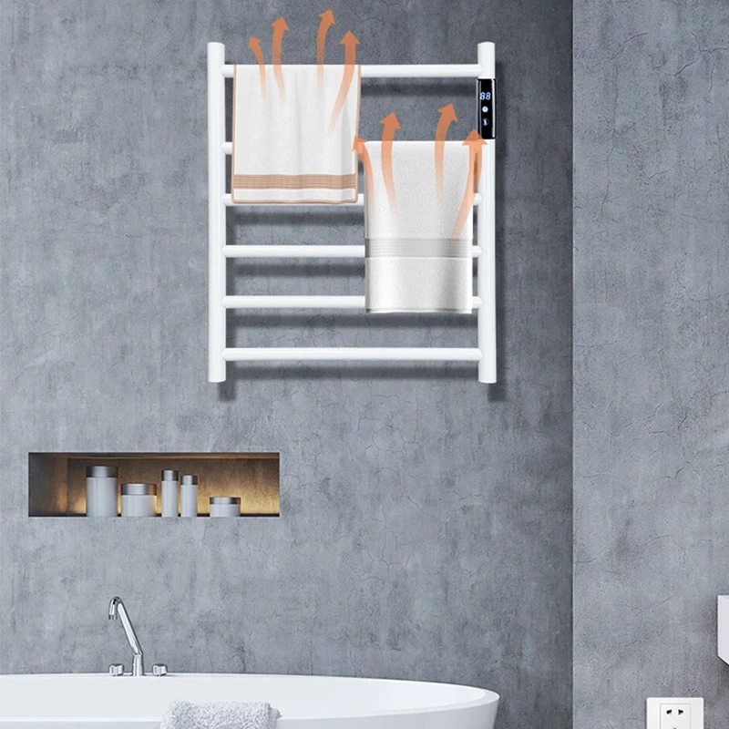 6 Bars Electric Heated Towel Rack Wall Mounted Warmer For Bathroom Kitchen Clothes Stocks Dryer Shelf Easy Install
6 Bars Electric Heated Towel Rack Wall Mounted Warmer For Bathroom Kitchen Clothes Stocks Dryer Shelf Easy Install
