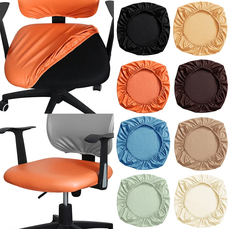 Waterproof PU Leather Chair Seat Cover Removable Elastic Seat Cover Soild Color Stretch Seat Cushion Slipcover For Hotel Banquet
Waterproof PU Leather Chair Seat Cover Removable Elastic Seat Cover Soild Color Stretch Seat Cushion Slipcover For Hotel Banquet