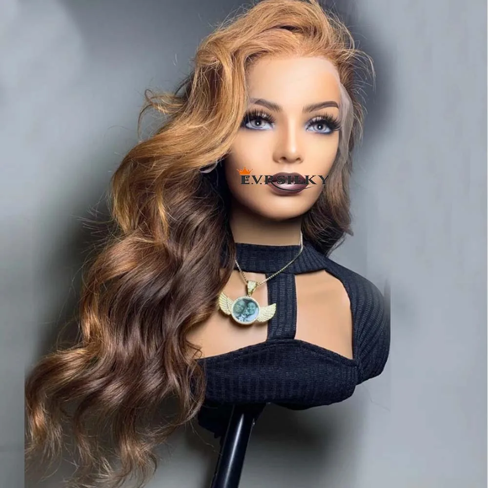 Highlight Blonde Bouncy Wave Human Hair Wig Ombre Brown 13x6 Lace Front Wig PrePlucked 360 HD Lace Frontal U Part Wigs For Women
Highlight Blonde Bouncy Wave Human Hair Wig Ombre Brown 13x6 Lace Front Wig PrePlucked 360 HD Lace Frontal U Part Wigs For Women