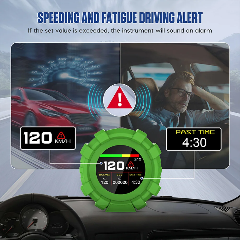Slope Meter Car Inclinometer Vehicle Accessories Speedometer Compass Green+Black Head-Up Display Overspeed Alarm
Slope Meter Car Inclinometer Vehicle Accessories Speedometer Compass Green+Black Head-Up Display Overspeed Alarm