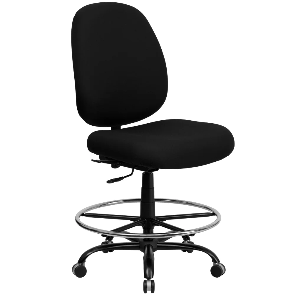 Flash Furniture HERCULES Series Big & Tall 400 lb. Rated Black Fabric Ergonomic Drafting Chair with Adjustable Back Height
Flash Furniture HERCULES Series Big & Tall 400 lb. Rated Black Fabric Ergonomic Drafting Chair with Adjustable Back Height