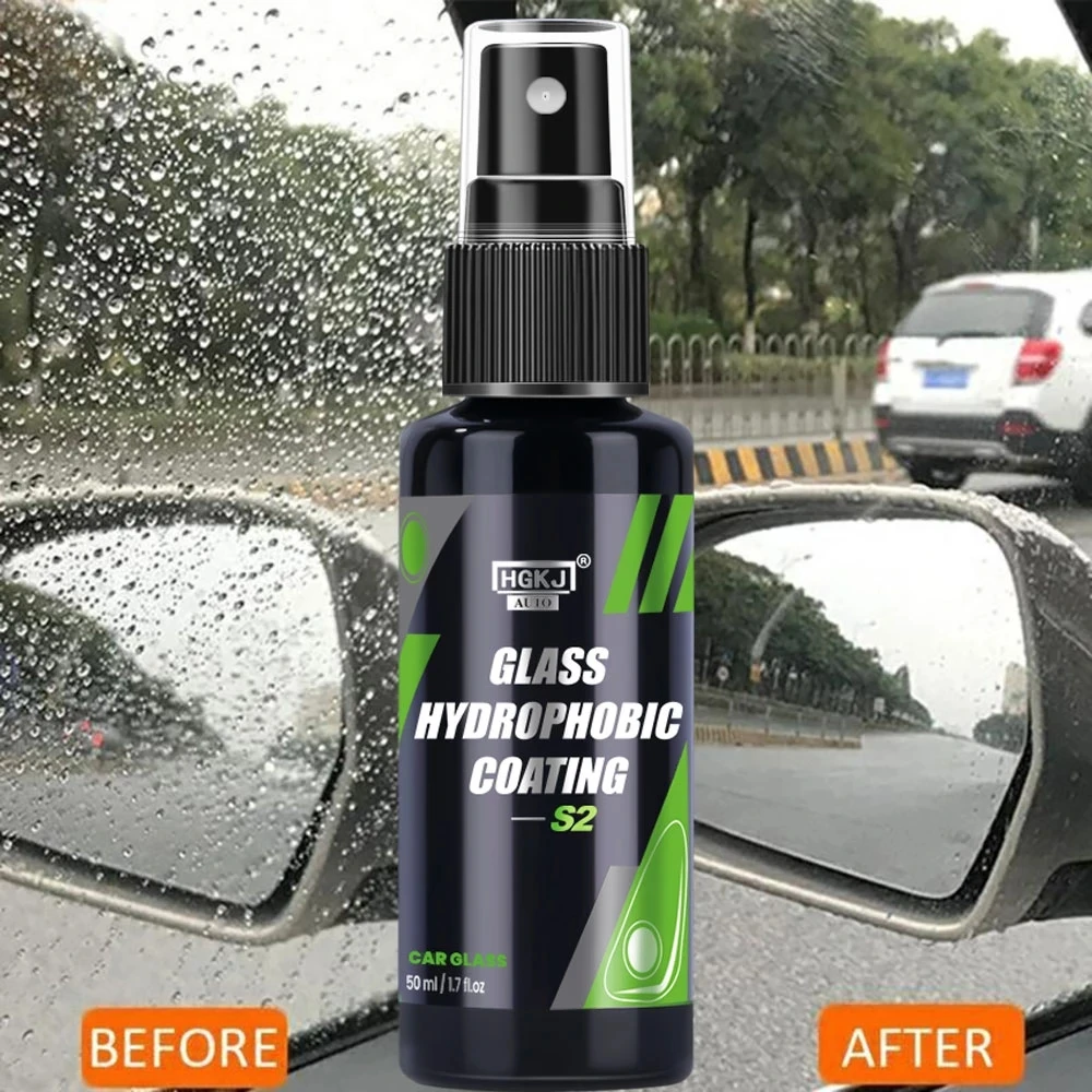 

Anti-Rain for Cars Glass Water Repellent Spray Long Lasting Ceramic Windshield Nano Hydrophobic Protection Coating HGKJ S2