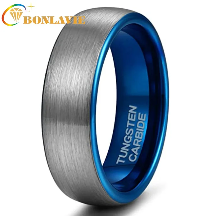BONLAVIE 4mm 6mm 8mm Tungsten Carbide Ring Blue Brushed Ring Jewelry for Men and Women's Wedding
BONLAVIE 4mm 6mm 8mm Tungsten Carbide Ring Blue Brushed Ring Jewelry for Men and Women's Wedding
