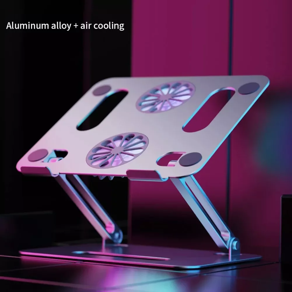 Foldable Laptop Stand With Cooling Fan Aluminum Notebook Stand Cooler Riser For MacBook Portable Adjustable Laptop Tablet Holder
Foldable Laptop Stand With Cooling Fan Aluminum Notebook Stand Cooler Riser For MacBook Portable Adjustable Laptop Tablet Holder