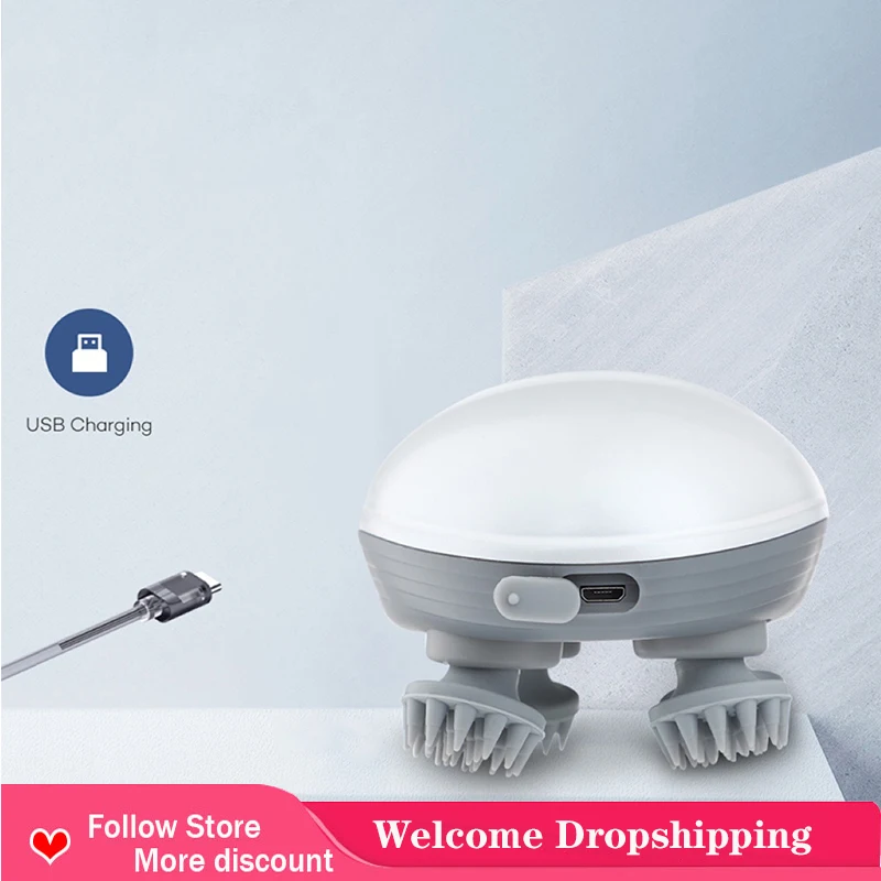 Electric Claw Kneading Head Headache Physiotherapy Meridian Dredging Massage Tool Head Massager Scratching Scalp Tool
Electric Claw Kneading Head Headache Physiotherapy Meridian Dredging Massage Tool Head Massager Scratching Scalp Tool