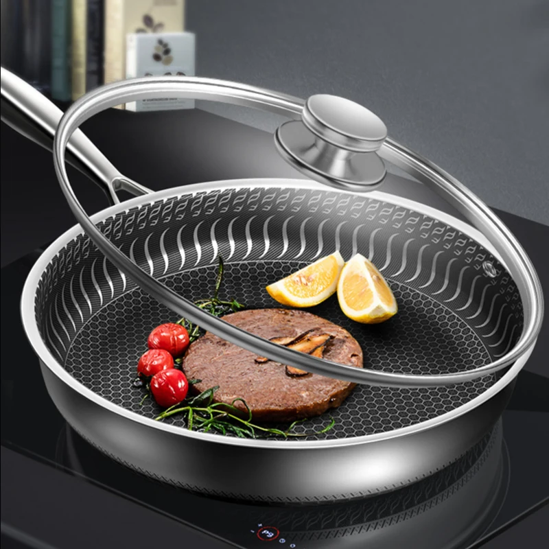 Сковорода для жарки из нержавеющей стали 304, сковорода с антипригарным покрытием, двусторонняя сотовая сковорода без масла, жареный стейк, с...
Сковорода для жарки из нержавеющей стали 304, сковорода с антипригарным покрытием, двусторонняя сотовая сковорода без масла, жареный стейк, с...