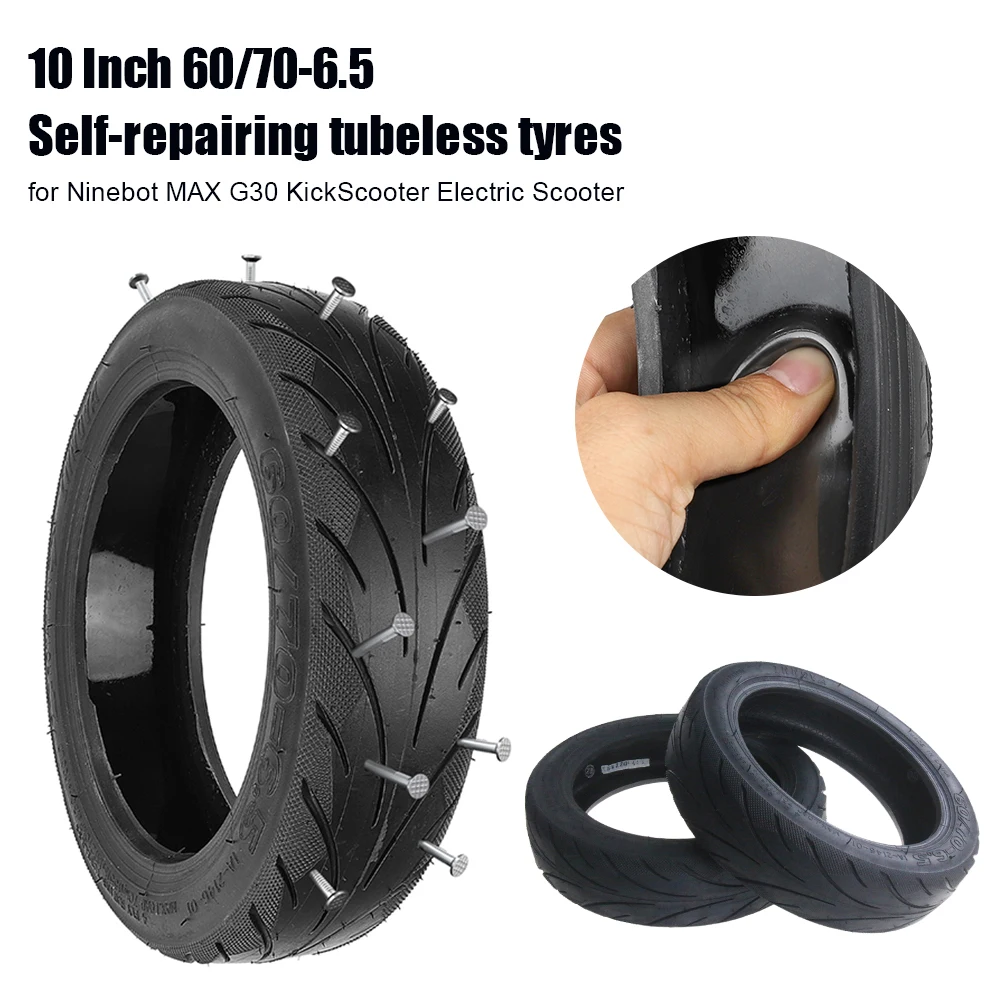 Original Tubeless Tire for Ninebot MAX G30 KickScooter Electric Scooter 10 Inch 60/70-6.5 Front or Rear Tyre Wheel Tire Parts
Original Tubeless Tire for Ninebot MAX G30 KickScooter Electric Scooter 10 Inch 60/70-6.5 Front or Rear Tyre Wheel Tire Parts