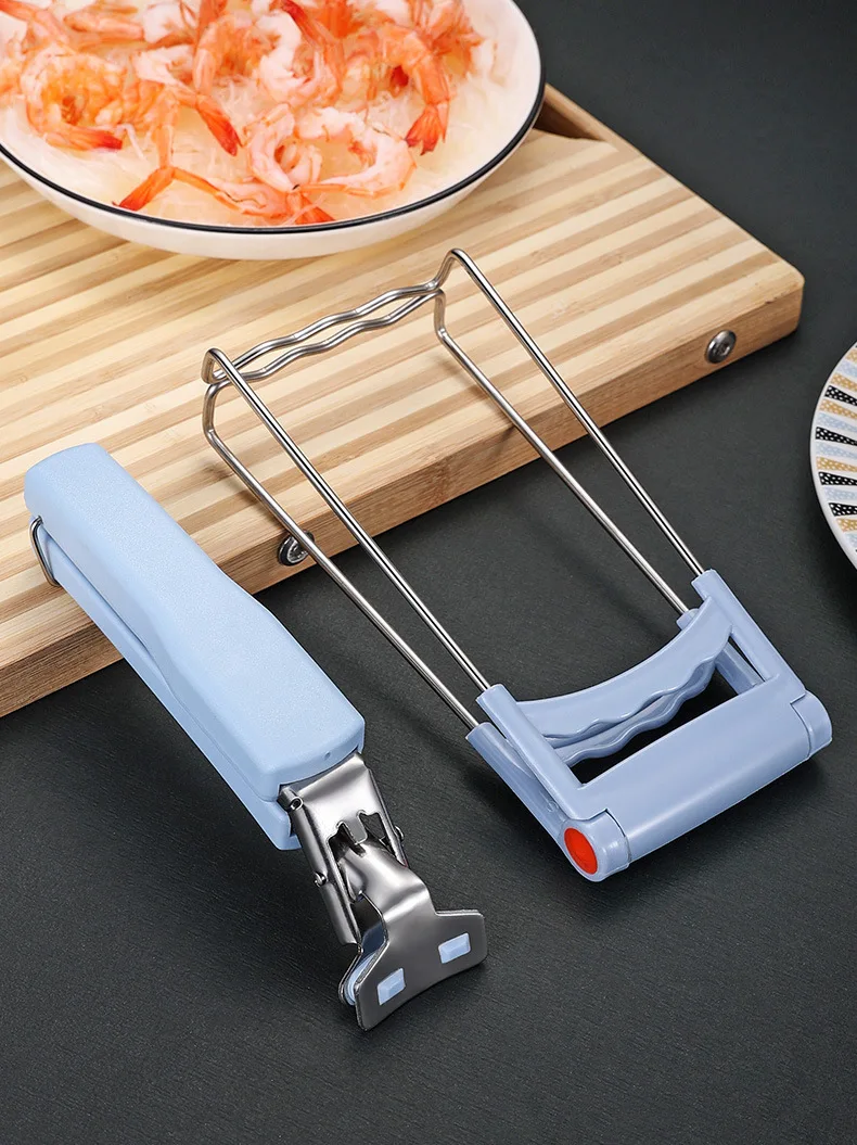 

Kitchen Gadgets Stainless Steel Kitchen Helper Portable Dishes Taker Steamer Dishes Clip Dishes Holder Clips Bowl Clamp