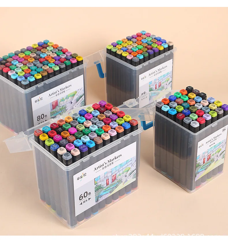 Kid's Watercolor Pen 12-80Colors Alcohol Felt Markers Pens Dual Tip Permanent Artist Art School Supplies Manga Sketching Markers
Kid's Watercolor Pen 12-80Colors Alcohol Felt Markers Pens Dual Tip Permanent Artist Art School Supplies Manga Sketching Markers