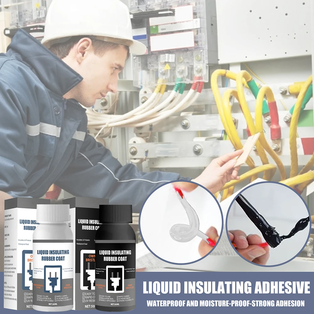 50ml Liquid Insulation Electrical Tape 2 Colors Lamp Board Electronic Sealant Fast Dry Insulating Waterproof Drying Sealant
50ml Liquid Insulation Electrical Tape 2 Colors Lamp Board Electronic Sealant Fast Dry Insulating Waterproof Drying Sealant