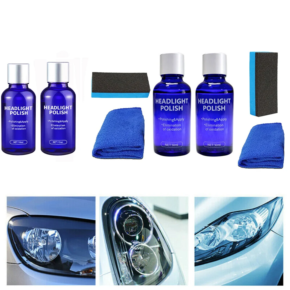 Car Headlight Repair Fluid, Lamp Crystal Plating, Refurbishment Repair Agent, Tool, Car Headlight Coating 30ml With Sponge+Towel
Car Headlight Repair Fluid, Lamp Crystal Plating, Refurbishment Repair Agent, Tool, Car Headlight Coating 30ml With Sponge+Towel