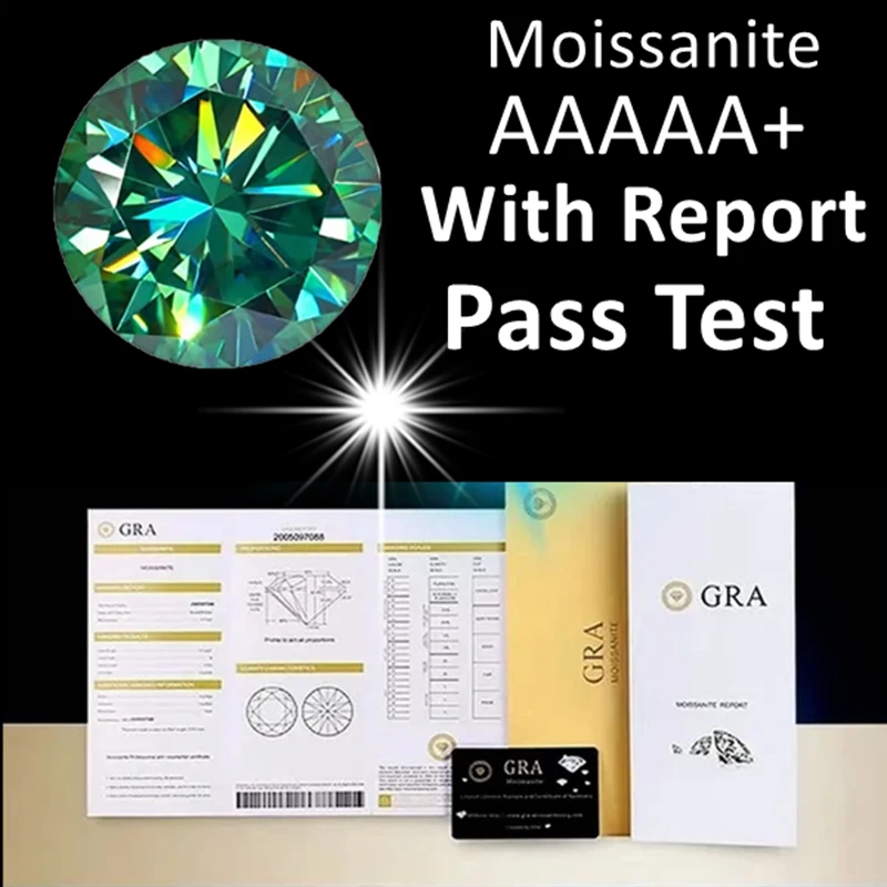 Moissanite Loose Stone Lab Diamond Gems VVS1 Round Shape with GRA Cartificate for Custom Jewelry
Moissanite Loose Stone Lab Diamond Gems VVS1 Round Shape with GRA Cartificate for Custom Jewelry