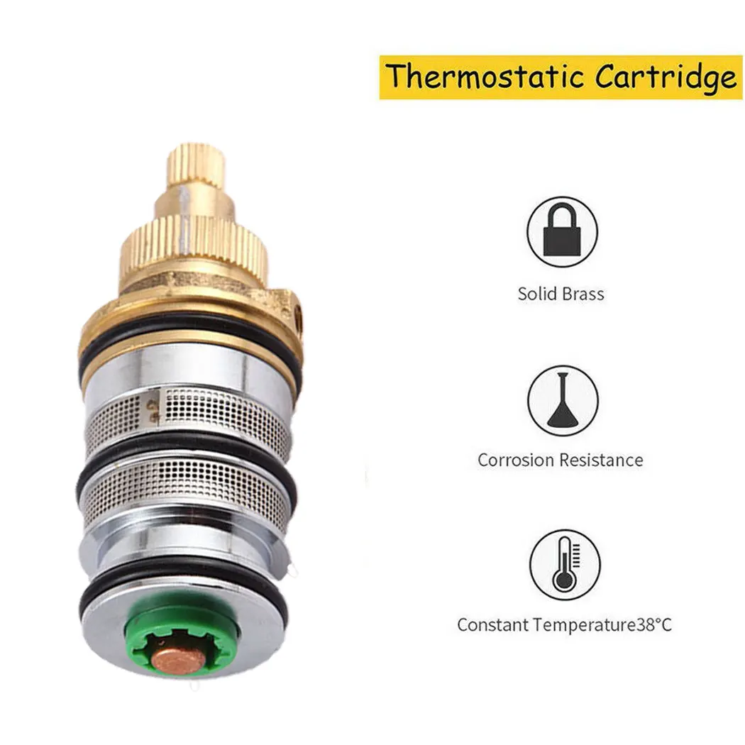 Brass Thermostatic Shower Cartridge Only Suit For Thermostatic Faucet Mixing Valve Mixer Shower Bar Mixer Tap Shower Cartridge
Brass Thermostatic Shower Cartridge Only Suit For Thermostatic Faucet Mixing Valve Mixer Shower Bar Mixer Tap Shower Cartridge