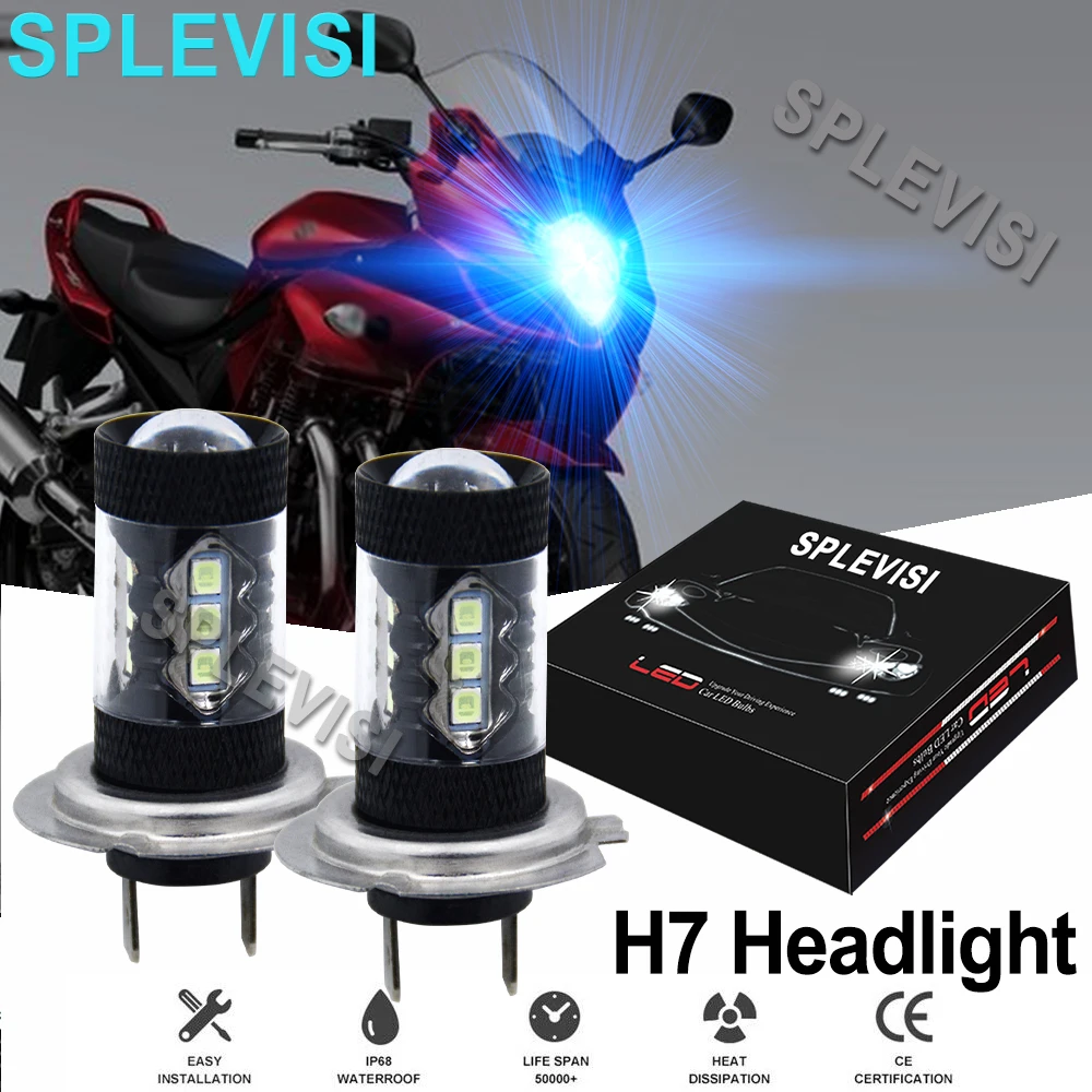 2x Motocylce LED Headlights 80W Ice blue For Aprilia Scarabeo 200 2008-2011 Scarabeo 500 2007-2011 Shiver 750 2010-2016
2x Motocylce LED Headlights 80W Ice blue For Aprilia Scarabeo 200 2008-2011 Scarabeo 500 2007-2011 Shiver 750 2010-2016