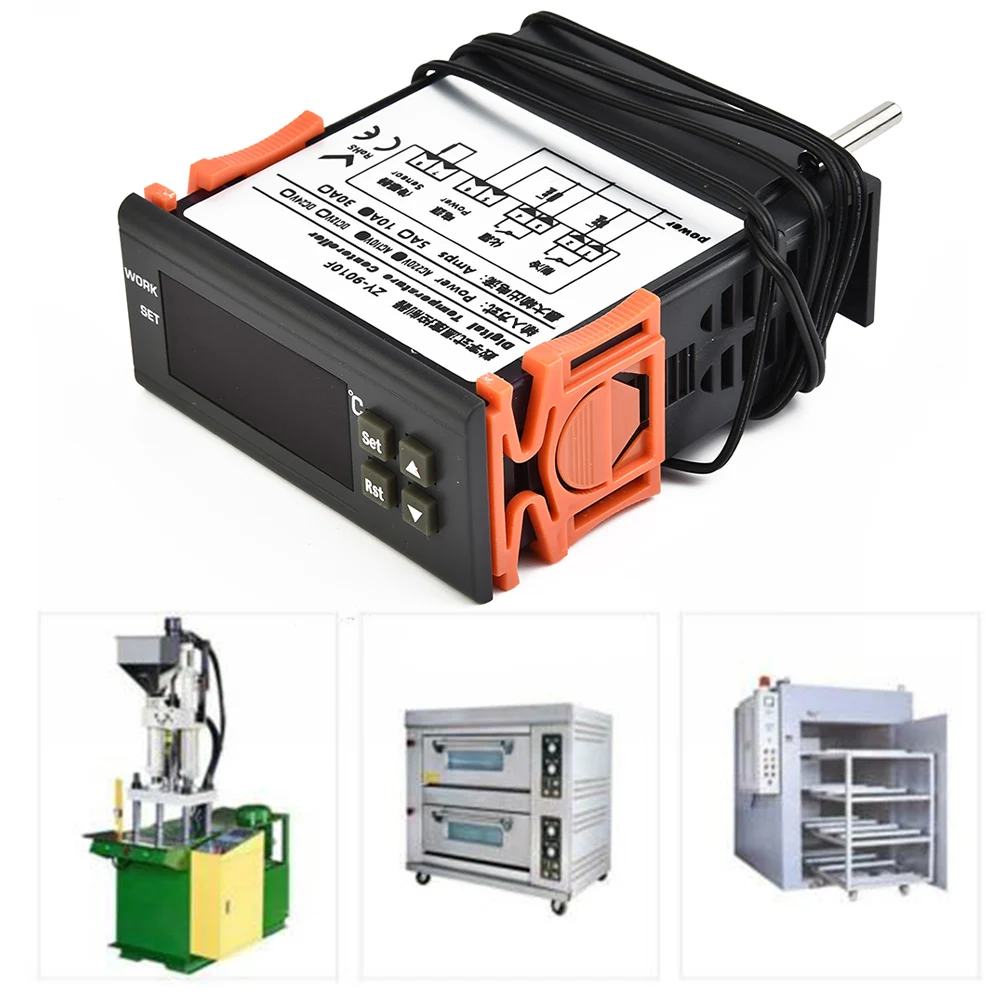 Dual Digital STC-8080A Temperature Controller Two Relay Output Thermostat Heater With Probe 12V 24V 220V Home Fridge Cool Heat
Dual Digital STC-8080A Temperature Controller Two Relay Output Thermostat Heater With Probe 12V 24V 220V Home Fridge Cool Heat