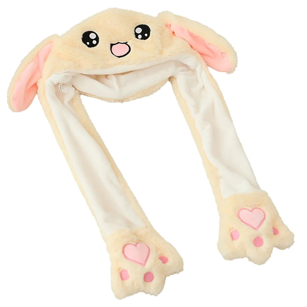 Rabbit Hat Ear Moving Jumping Hat Funny Plush Bunny Ears Hat Cap Ear Flap Hat with Paws Christmas Party Holiday Hat for Beige
Rabbit Hat Ear Moving Jumping Hat Funny Plush Bunny Ears Hat Cap Ear Flap Hat with Paws Christmas Party Holiday Hat for Beige