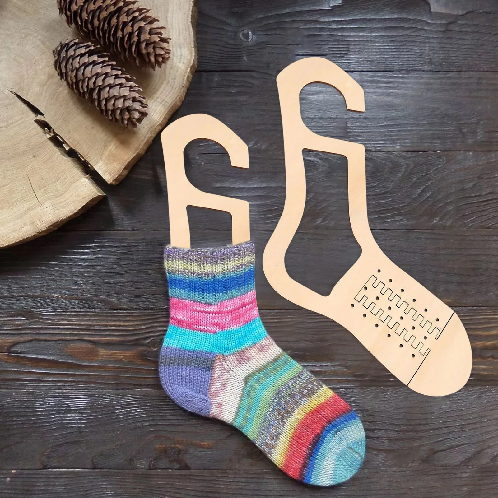 2 Pieces Natural Wood Sock Blocker For DIY Christmas Sock Gifts Knitting Handle Home Weave Yarn Crafts Household Knitting Tools
2 Pieces Natural Wood Sock Blocker For DIY Christmas Sock Gifts Knitting Handle Home Weave Yarn Crafts Household Knitting Tools
