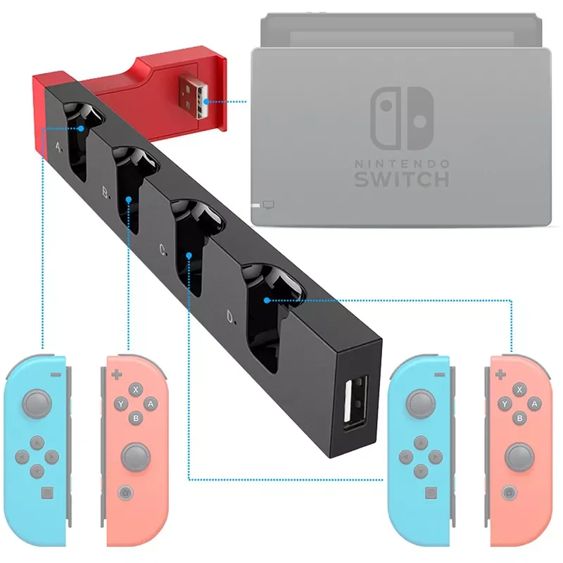 NEW2023 for Nintendo Switch Joy Con Controller Charger Dock Stand Station Holder Switch NS Joy-Con Game Support Dock for Chargin
NEW2023 for Nintendo Switch Joy Con Controller Charger Dock Stand Station Holder Switch NS Joy-Con Game Support Dock for Chargin