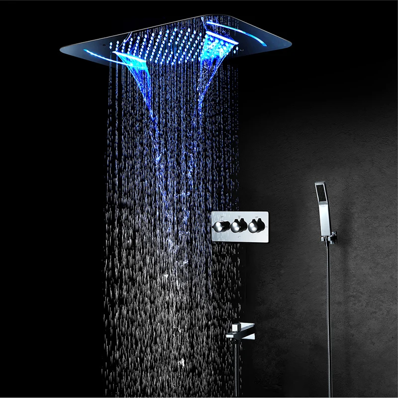 Shower System Set Bathroom Rain Showerheads Rainfall Shower Set Stainless Steel Concealed Mounted Showers With Slide Bar Spout
Shower System Set Bathroom Rain Showerheads Rainfall Shower Set Stainless Steel Concealed Mounted Showers With Slide Bar Spout