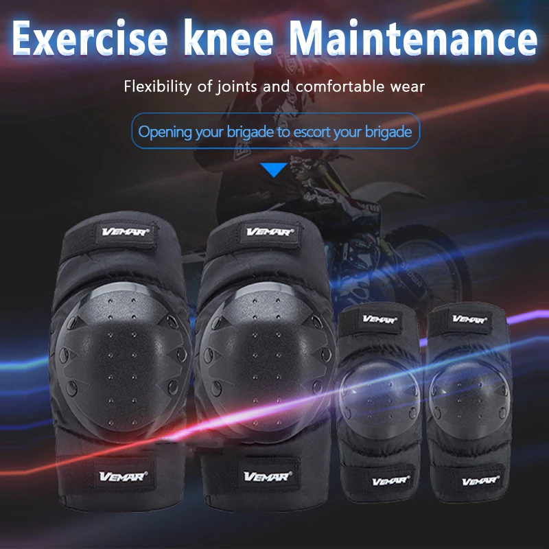Combinations Motorcycle Gear Anti-fall Knee And Elbow Pads Are Equipped With A Short 4-piece Set Of Protective Gear Equipments
Combinations Motorcycle Gear Anti-fall Knee And Elbow Pads Are Equipped With A Short 4-piece Set Of Protective Gear Equipments