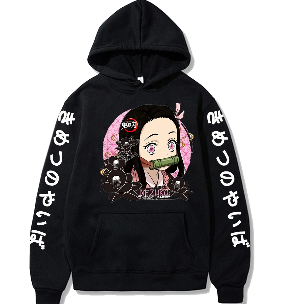 Hot Sale Japanese Anime Demon Slayer Hoodies Harajuku Kamado Nezuko Printing Hooded Streetswear Sweatshirt Women Top
Hot Sale Japanese Anime Demon Slayer Hoodies Harajuku Kamado Nezuko Printing Hooded Streetswear Sweatshirt Women Top