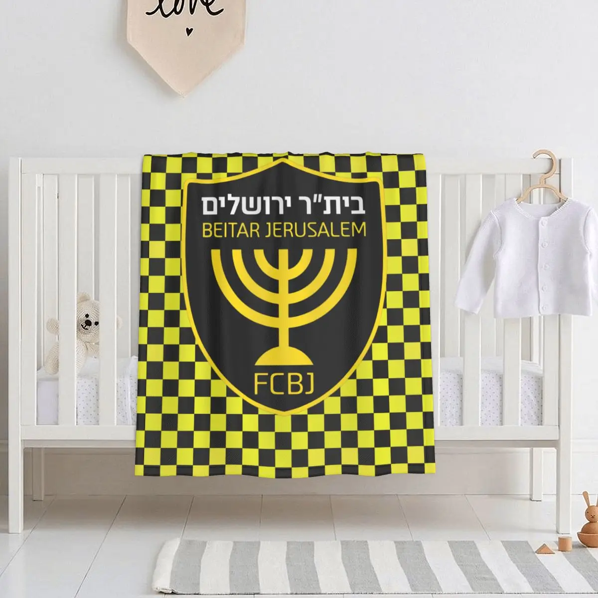Beitar Jerusalem FC Super Soft Baby blankets Lightweight Baby quilts Baby comforter blankets Baby double blankets 30*40in
Beitar Jerusalem FC Super Soft Baby blankets Lightweight Baby quilts Baby comforter blankets Baby double blankets 30*40in