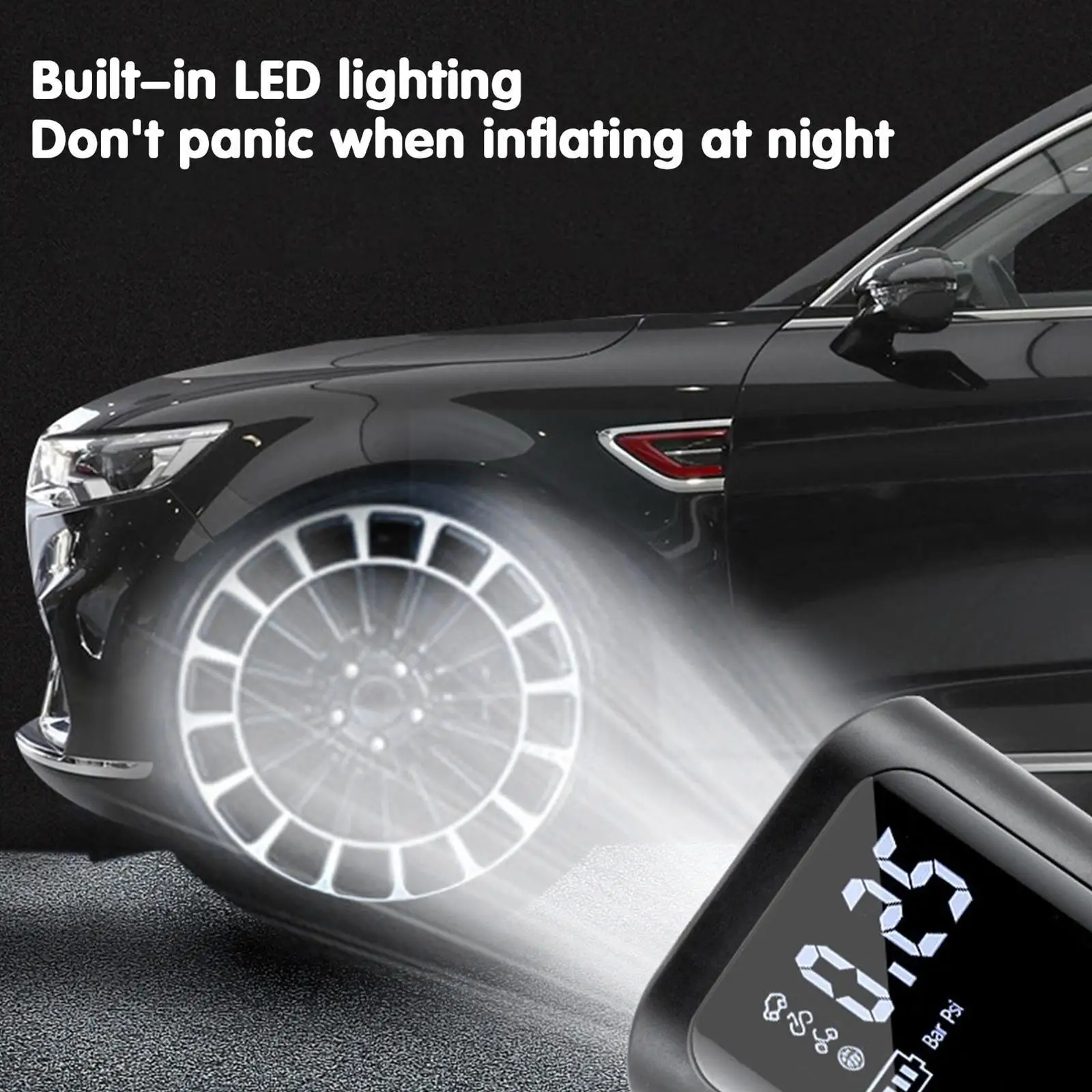 Portable Intelligent Automatic Tire Inflator Digital Display Car Air Pump for Car Motorcycles Bicycles Sports Balls Basketb A7V7
Portable Intelligent Automatic Tire Inflator Digital Display Car Air Pump for Car Motorcycles Bicycles Sports Balls Basketb A7V7