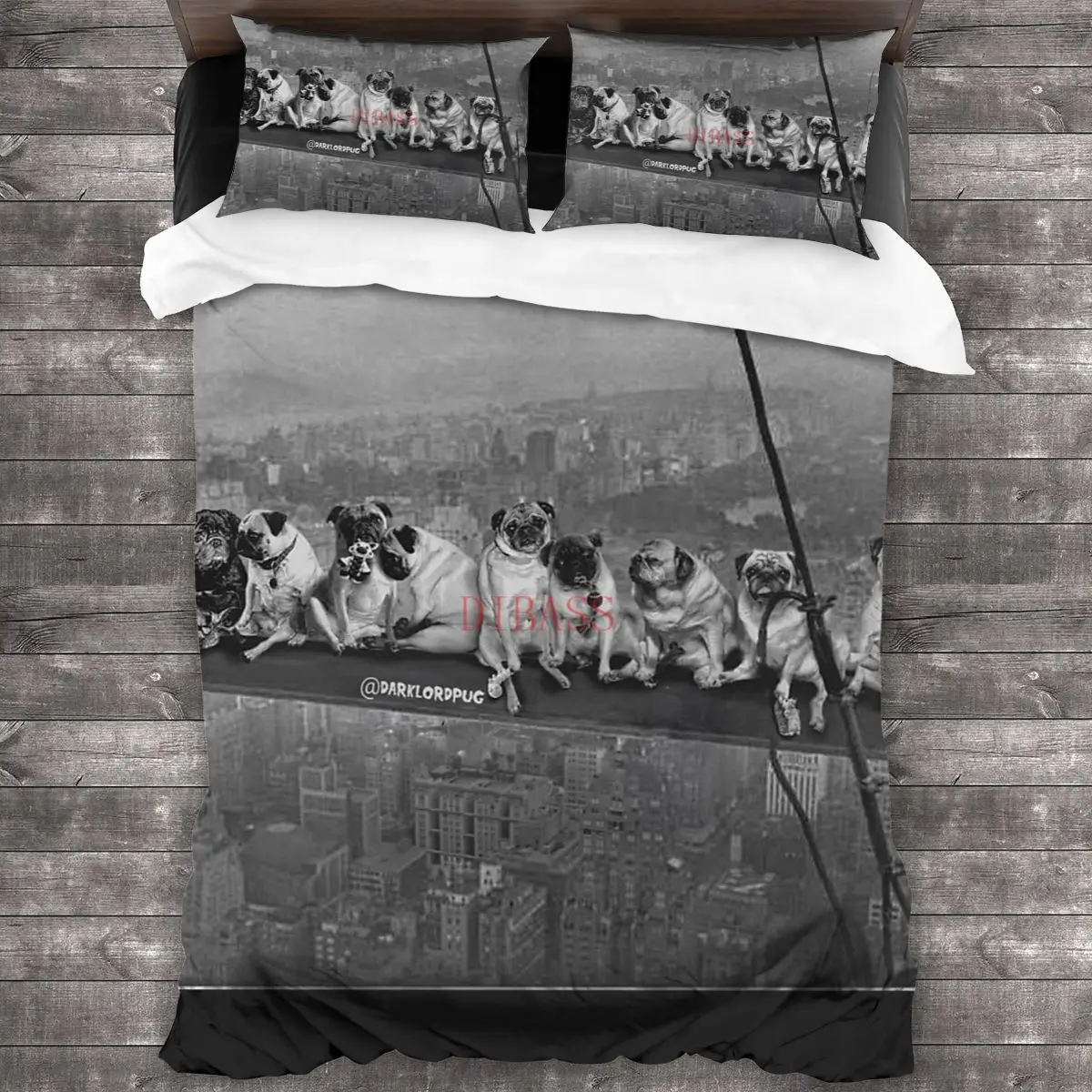 Pugs On A Skyscraper 1932 Soft Microfiber Comforter Set with 2 Pillowcase, Quilt Cover With Zipper Closure
Pugs On A Skyscraper 1932 Soft Microfiber Comforter Set with 2 Pillowcase, Quilt Cover With Zipper Closure