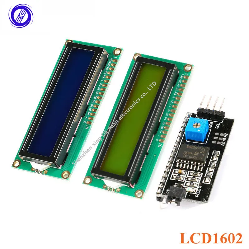 Модуль ЖК 1602 синий желто-зеленый экран IIC/I2C LCD 1602 5V адаптер пластина А модуль дисплея для Arduino
Модуль ЖК 1602 синий желто-зеленый экран IIC/I2C LCD 1602 5V адаптер пластина А модуль дисплея для Arduino