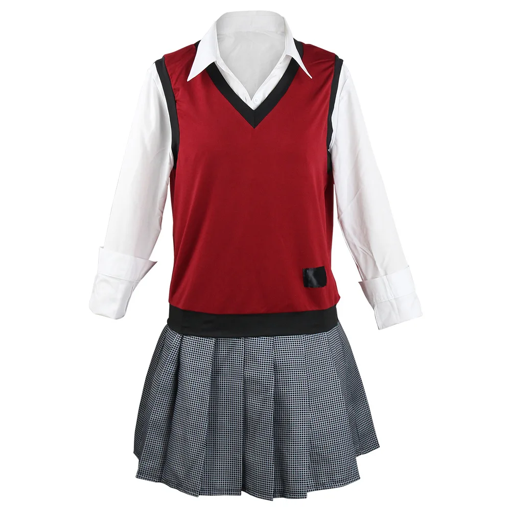 Anime Midari Ikishima Kakeguruis Halloween Cosplay Costume Japanese High School Jk Uniform Shirt Vest Skirt Full Set for Girl
Anime Midari Ikishima Kakeguruis Halloween Cosplay Costume Japanese High School Jk Uniform Shirt Vest Skirt Full Set for Girl