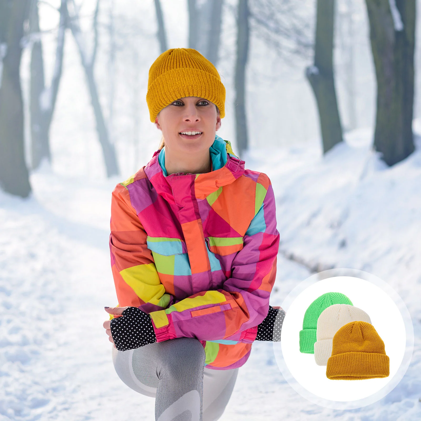 3Pcs Winter Hat Thicken Knitting Hat Unisex Winter Hat Female Warm Hat Decorative Hat Ornament
3Pcs Winter Hat Thicken Knitting Hat Unisex Winter Hat Female Warm Hat Decorative Hat Ornament