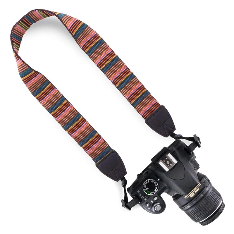 SLR Camera Vintage Stripes Soft Neck Straps Shoulder Belt for Nikon Canon Sony DSLR Cameras Photo Studio Accessory
SLR Camera Vintage Stripes Soft Neck Straps Shoulder Belt for Nikon Canon Sony DSLR Cameras Photo Studio Accessory