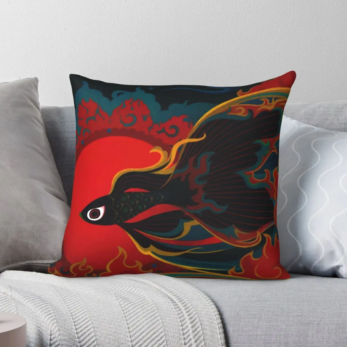 Fire Fish Pillowcase Polyester Linen Velvet Printed Zip Decor Throw Pillow Case Home Cushion Cover
Fire Fish Pillowcase Polyester Linen Velvet Printed Zip Decor Throw Pillow Case Home Cushion Cover