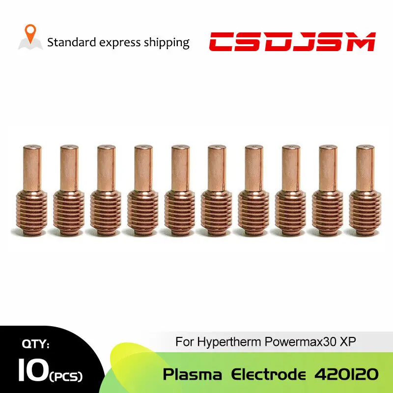 10Pcs 420120 Plasma Cutter Electrode For Hypertherm Powermax30 XP Plasma Torch,CSDJSM
10Pcs 420120 Plasma Cutter Electrode For Hypertherm Powermax30 XP Plasma Torch,CSDJSM