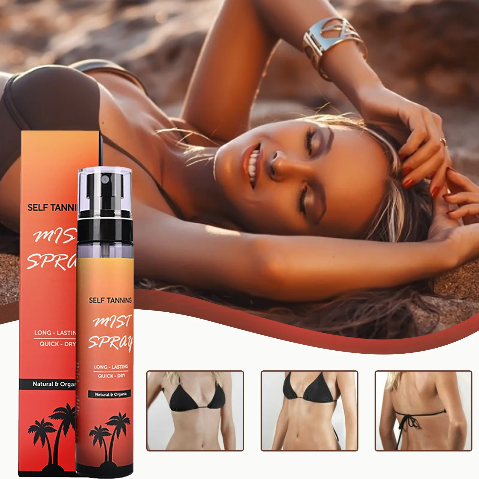 

Self-Tanning Lotion Spray Body Drench Quick Tan Spray Self-Tanners Tanning Sprays For Women Men Tan Physics Self-Tanner Instant