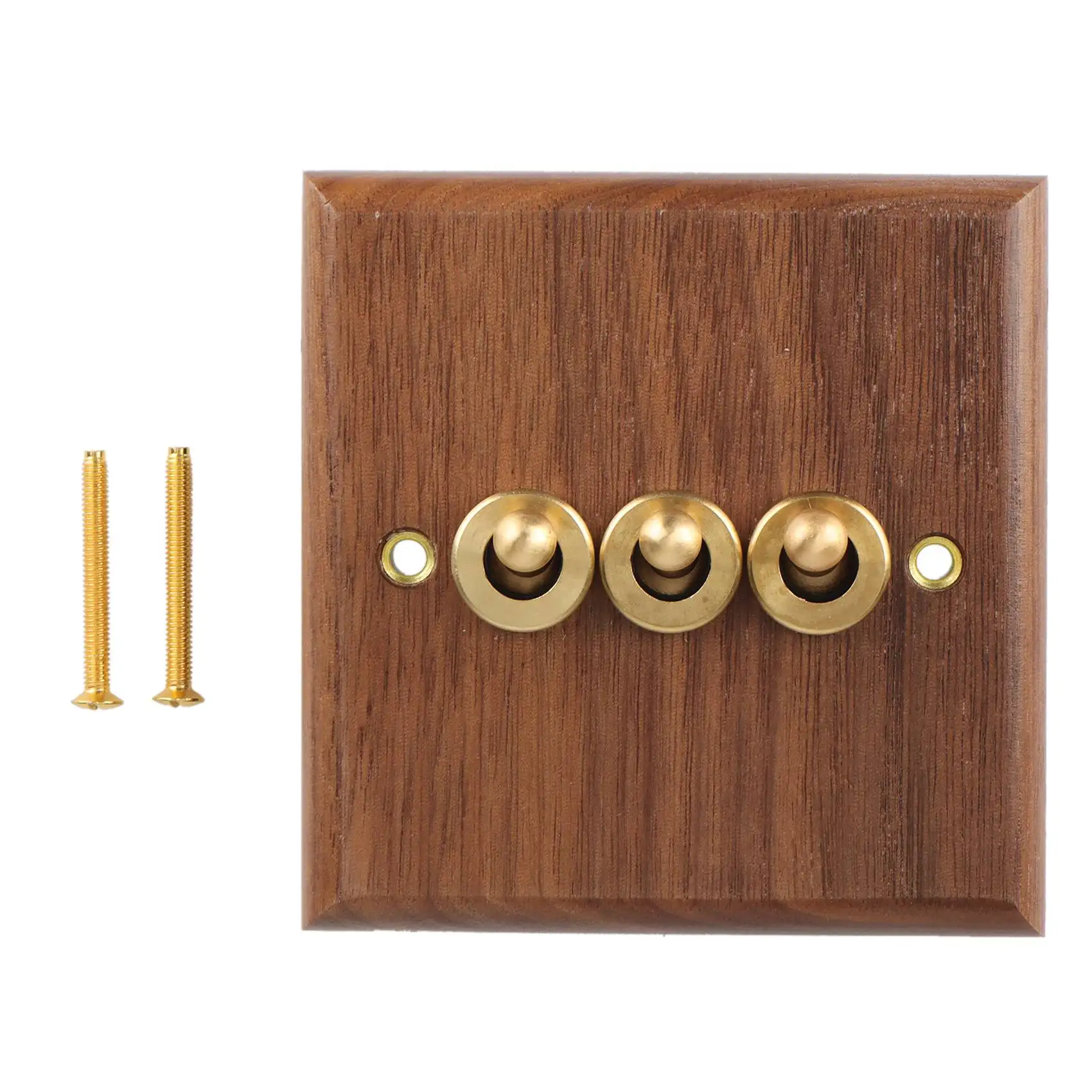 Retro American Industrial Style Light Switch Socket, Solid Wood Brass Toggle Switch Plate, Antique Home Stay Switch(3)
Retro American Industrial Style Light Switch Socket, Solid Wood Brass Toggle Switch Plate, Antique Home Stay Switch(3)