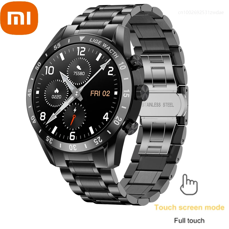 Xiaomi 2022 New Full Touch Bluetooth Call Smart Watch Men Sport Fitness Watches Waterproof Heart Rate Steel Band Smart Watch
Xiaomi 2022 New Full Touch Bluetooth Call Smart Watch Men Sport Fitness Watches Waterproof Heart Rate Steel Band Smart Watch