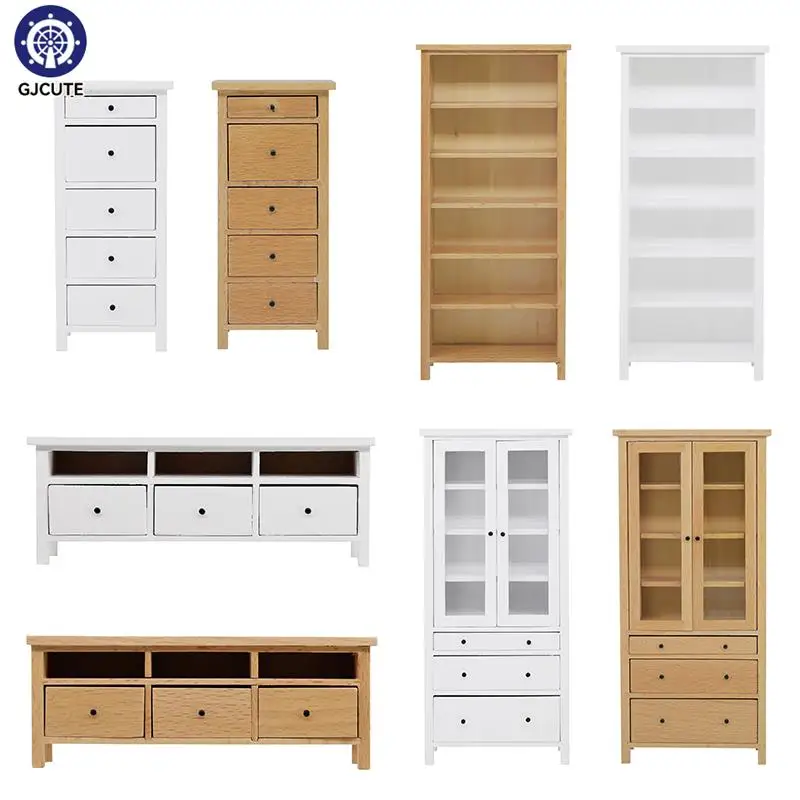Doll House Accessories Miniature Furniture Simulation Bookcase/TV Cabinet/Drawer Chest Model Dollhouse Interactive Pretend Accs
Doll House Accessories Miniature Furniture Simulation Bookcase/TV Cabinet/Drawer Chest Model Dollhouse Interactive Pretend Accs