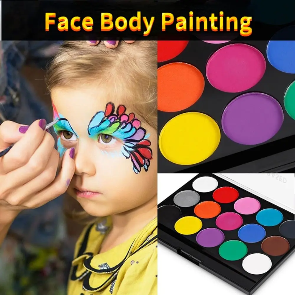 Professional Face Body Oil Paints Safe 15 Colors Body Art Painting Pigment Non Toxic Halloween Makeup Tool
Professional Face Body Oil Paints Safe 15 Colors Body Art Painting Pigment Non Toxic Halloween Makeup Tool